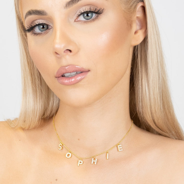Glanzende Letter Luxe Ketting